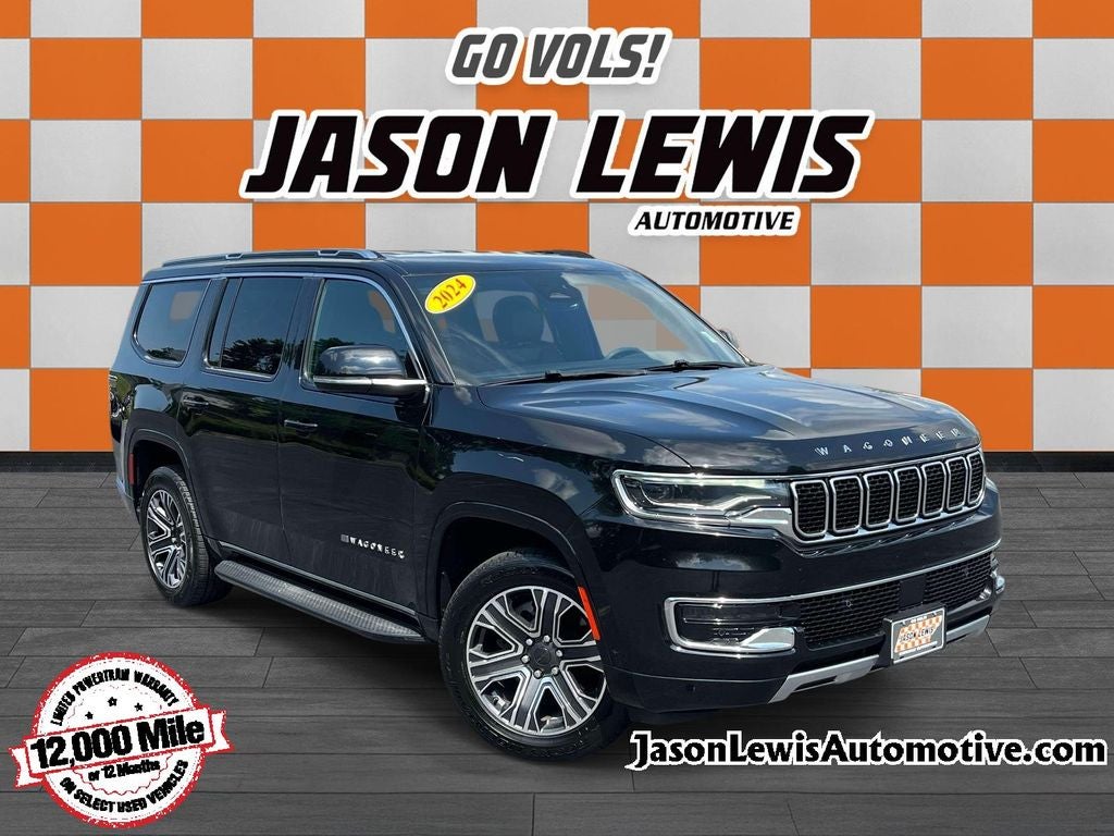 2024 Jeep Wagoneer Series II in Diamond Black — front three-quarter view