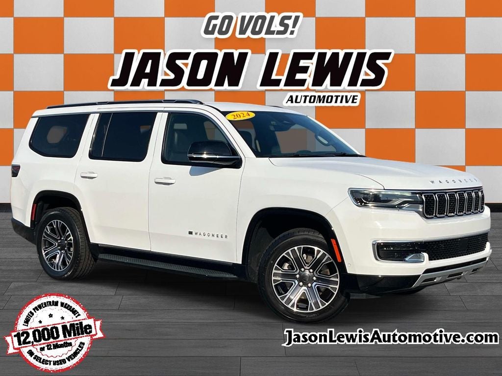 2024 Jeep Wagoneer Series II in Bright White Clearcoat — front three-quarter view
