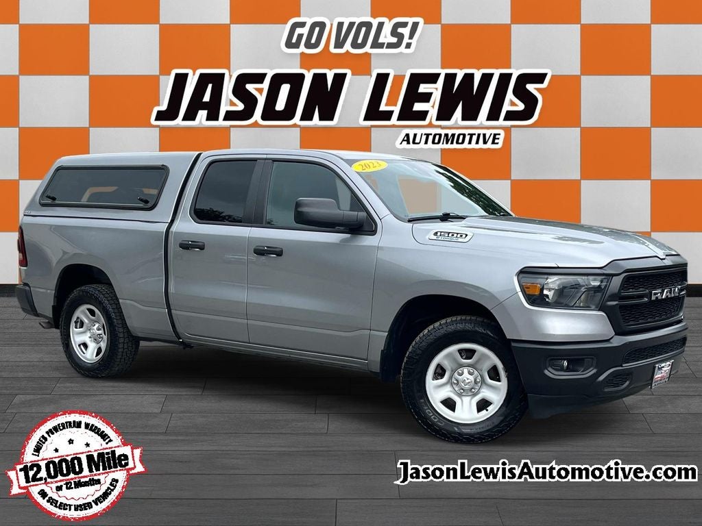 2023 RAM 1500 Tradesman in Billet Silver Metallic — front three-quarter view