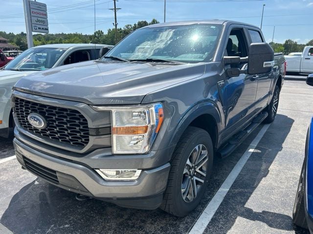 2021 Ford F-150 XL in Gray Metallic — front three-quarter view
