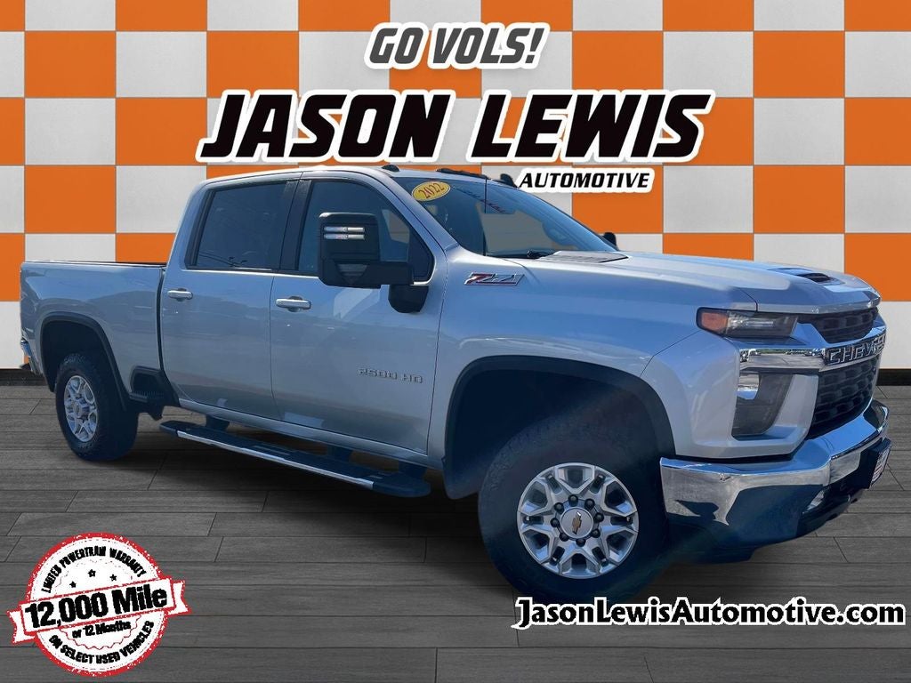 2022 Chevrolet Silverado 2500HD LT in Silver Ice Metallic — front three-quarter view