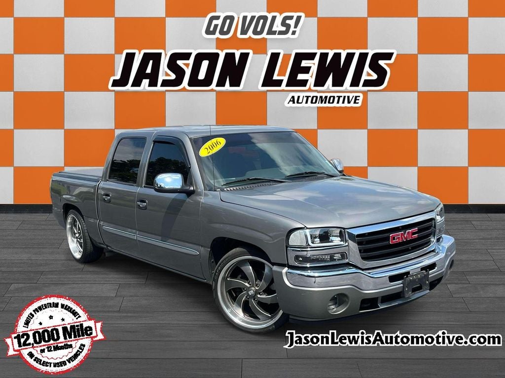 2006 GMC Sierra 1500 SL in Steel Gray Metallic — front three-quarter view
