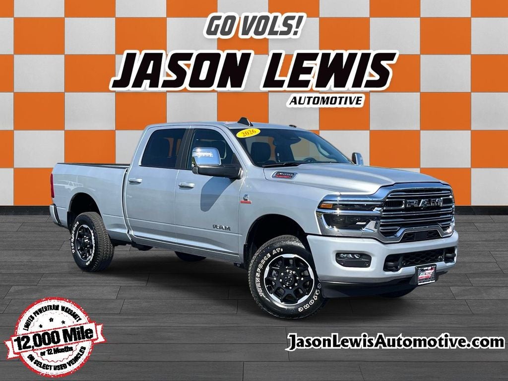 2026 RAM 2500 Laramie in Silver — front three-quarter view