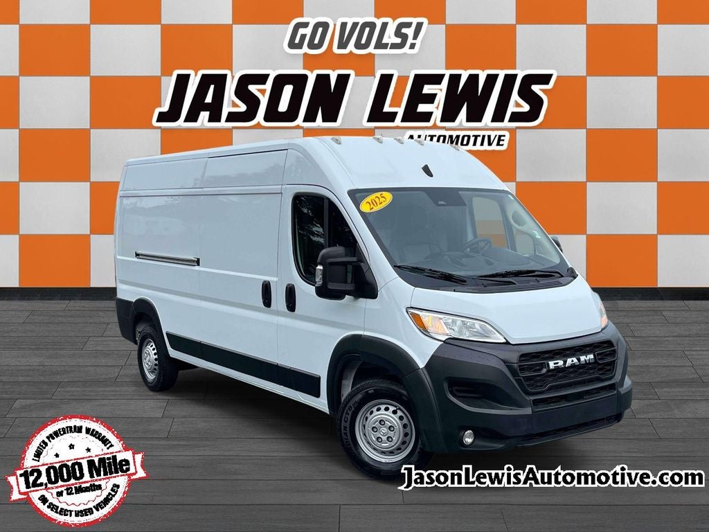 2025 RAM ProMaster 3500 High Roof 159 WB in Bright White Clearcoat — front three-quarter view