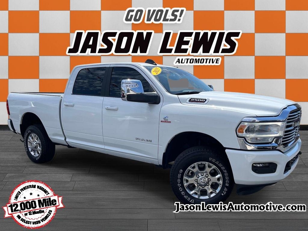 2024 RAM 2500 Laramie in Bright White Clearcoat — front three-quarter view