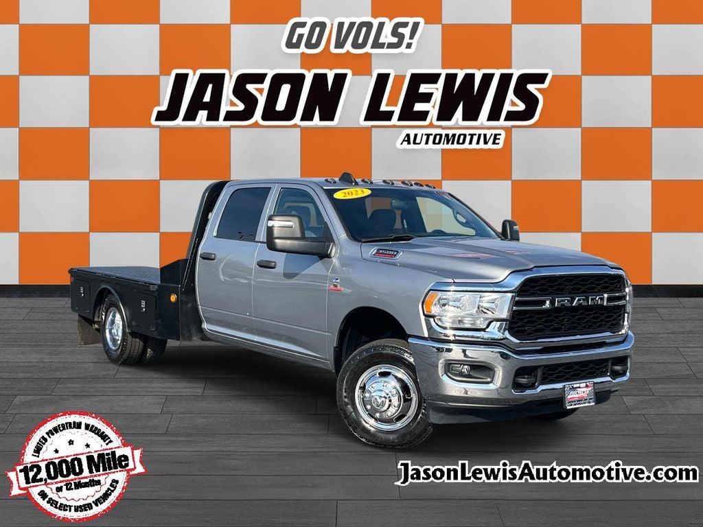 2023 RAM 3500 Tradesman in Billet Silver Metallic — front three-quarter view