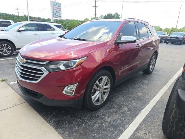 2019 Chevrolet Equinox Premier in Red Tintcoat — front three-quarter view