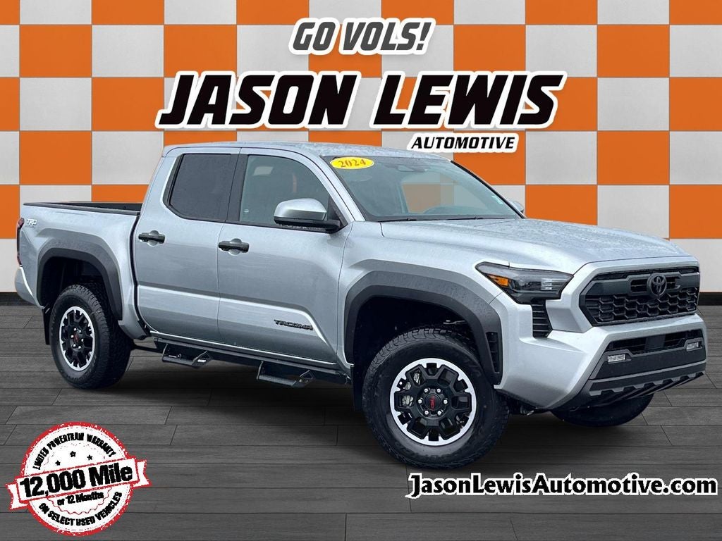 2024 Toyota Tacoma TRD Off-Road in Celestial Silver Metallic — front three-quarter view
