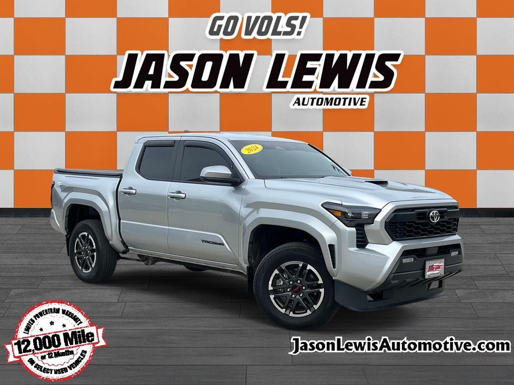 2024 Toyota Tacoma TRD Sport in Celestial Silver Metallic — front three-quarter view