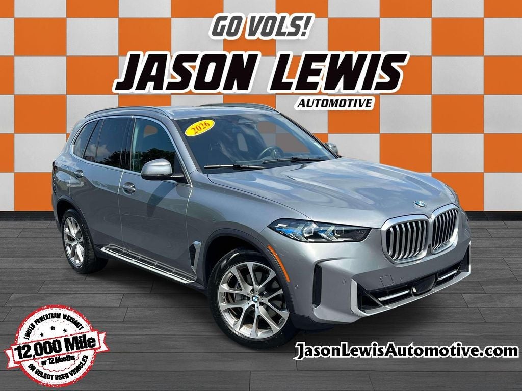 2026 BMW X5 sDrive40i in Gray Metallic — front three-quarter view