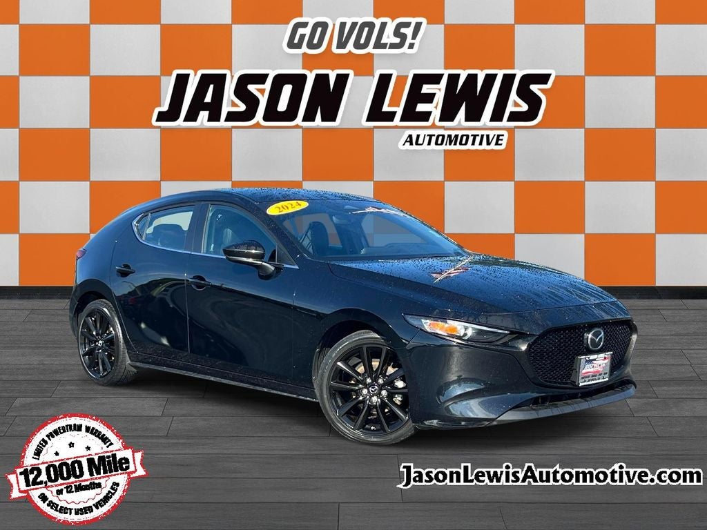 2024 Mazda Mazda3 2.5 S Select Sport in Jet Black — front three-quarter view