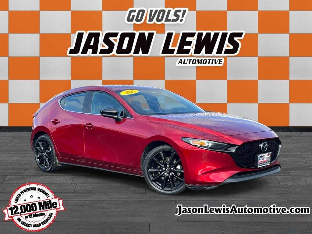 2025 Mazda Mazda3 2.5 S Select Sport in Red Crystal — front three-quarter view