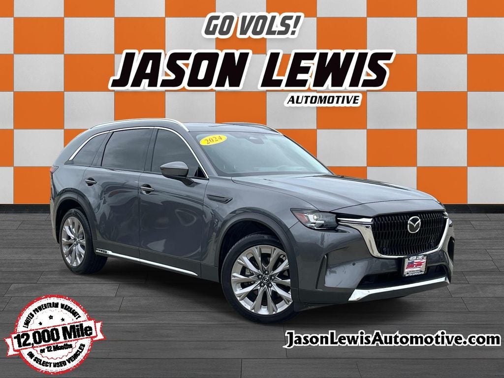 2024 Mazda Mazda CX-90 3.3 Turbo Premium in Machine Gray — front three-quarter view