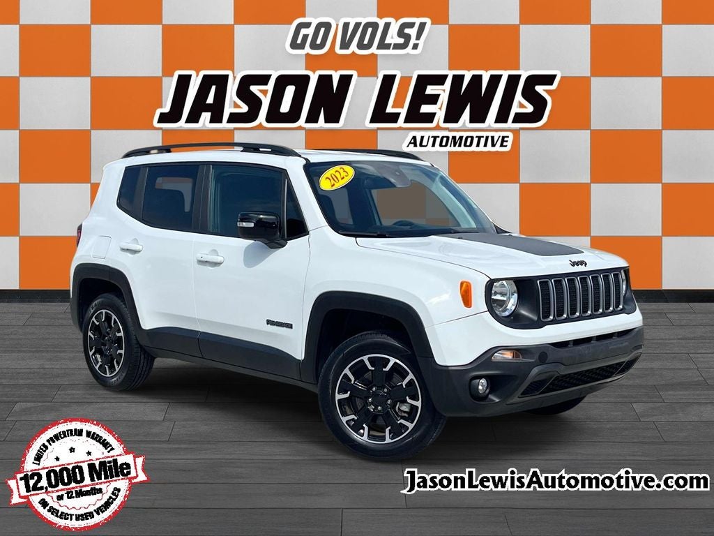 2023 Jeep Renegade Latitude in Alpine White — front three-quarter view
